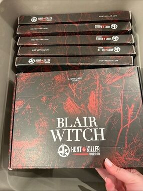 Blair Witch Hunt A Killer Board Game — Black and Red